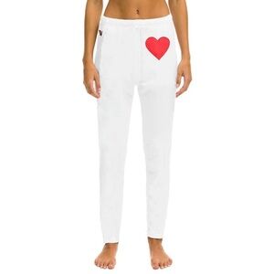 Aviator Nation White Joggers